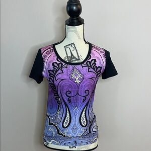 Etro Paisley Print T-Shirt XS
